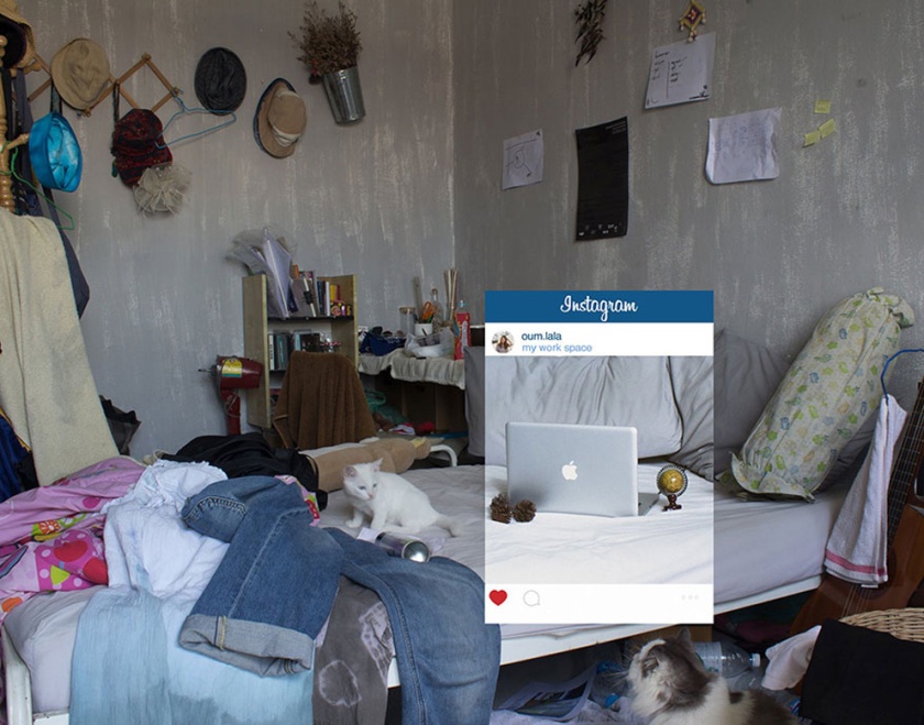 Laptop on bed - from the series 'Slowlife'